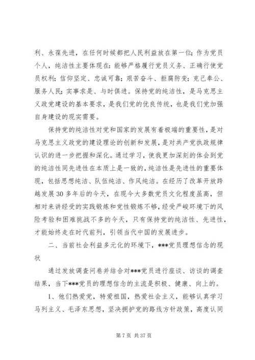 怎样保持党员信仰的纯洁性和正确性.docx
