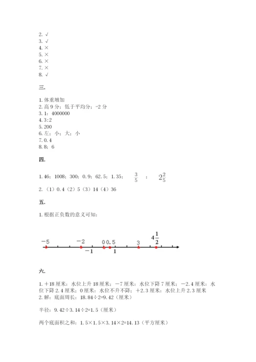 贵州省贵阳市小升初数学试卷附参考答案（典型题）.docx