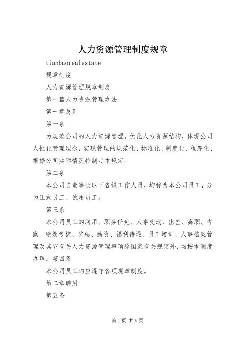 人力资源管理制度规章_1.docx