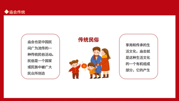 新春庙会活动岁时春节过年习俗通用PPT模板