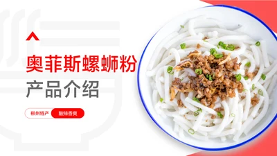 白色简约风餐饮速食产品介绍