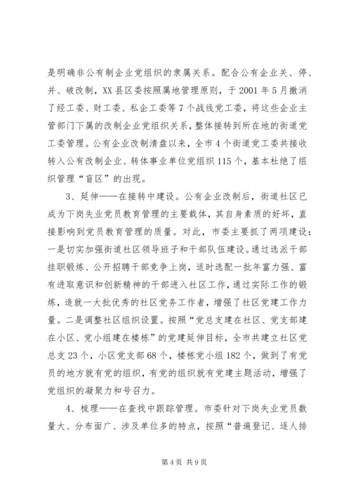 对下岗失业党员教育管理的调查与思考 (5).docx