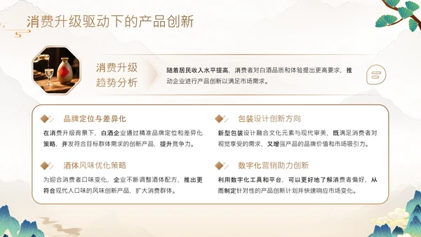 黄色中国风白酒快消品新品招商发布会PPT