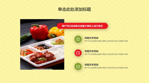外卖订餐美食到家外卖快送工作报告PPT模板
