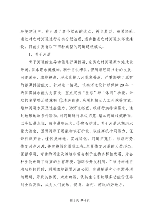 关于农村河道水环境建设与保护的思考 (2).docx