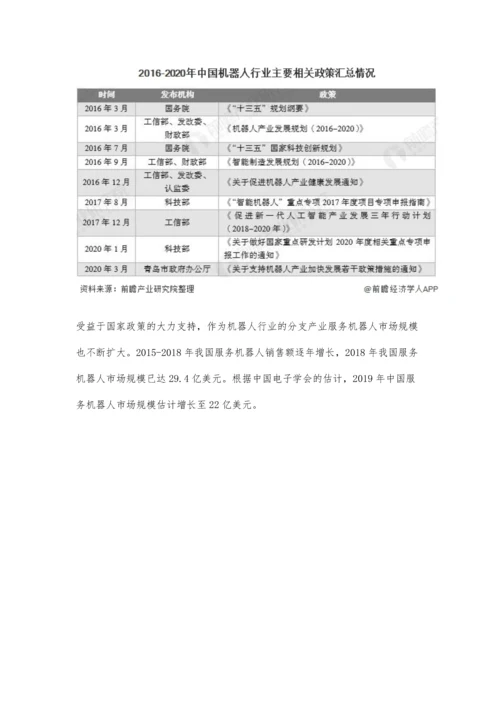 中国服务机器人行业发展现状分析-人口与产业结构变化创造良好发展环境.docx