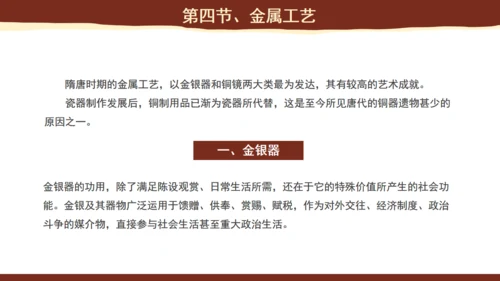 隋唐的工艺美术博物馆通用PPT模板