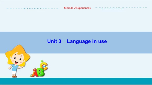 Module 2 Unit 3 外研版初中英语八年级下