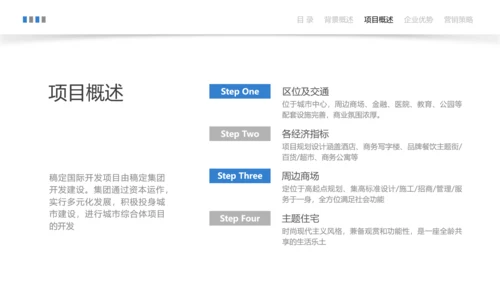 蓝色简约风建筑地产营销宣传方案