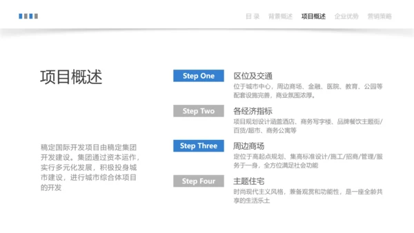 蓝色简约风建筑地产营销宣传方案