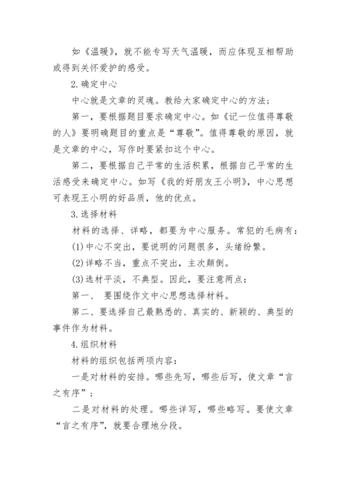 小学语文1-6年级作文知识点大全.docx