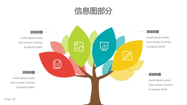 多彩简洁现代风公司简介商务通用PPT模板
