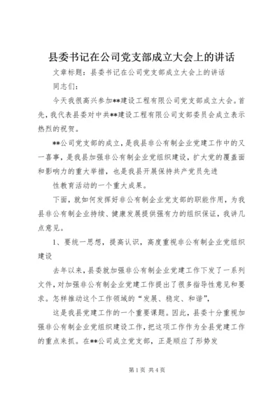 县委书记在公司党支部成立大会上的讲话 (2).docx