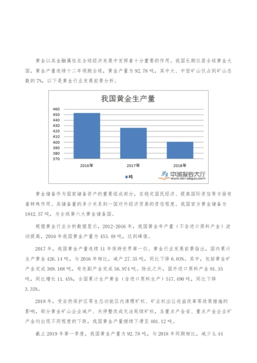 黄金行业发展前景-产业报告.docx