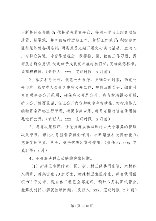 软弱涣散村整改方案.docx