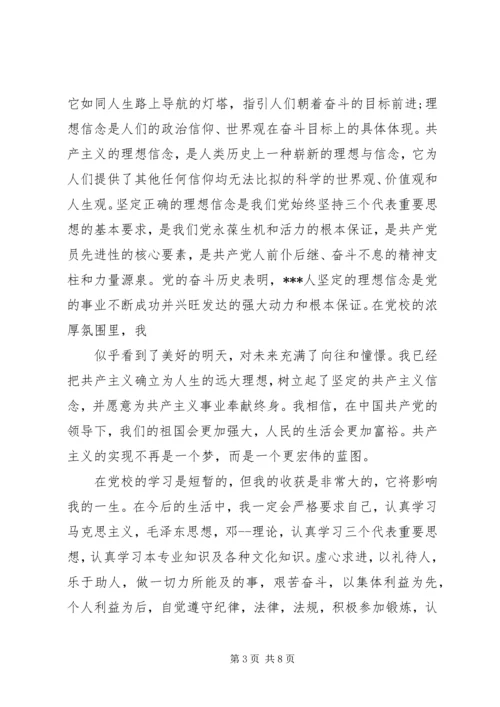 党员学习党课思想汇报.docx