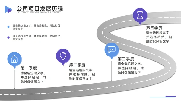 公司发展历程时间轴PPT模板