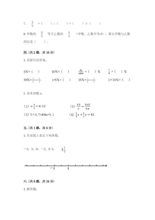 苏教版六年级数学小升初试卷附答案【培优】.docx