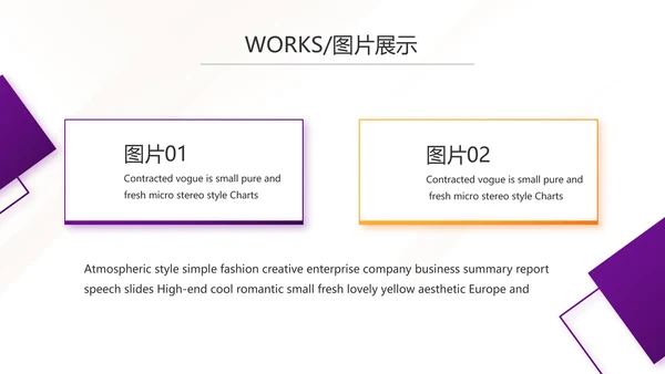 紫色简约大气公司产品介绍宣传PPT