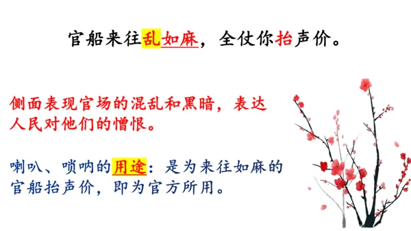 九年级语文下册第六单元课外古诗词诵读 朝天子·咏喇叭 课件(共14张PPT)