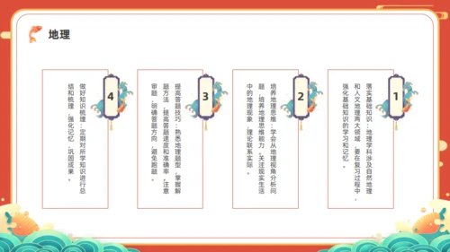 中高考倒计100天通用PPT红色模板