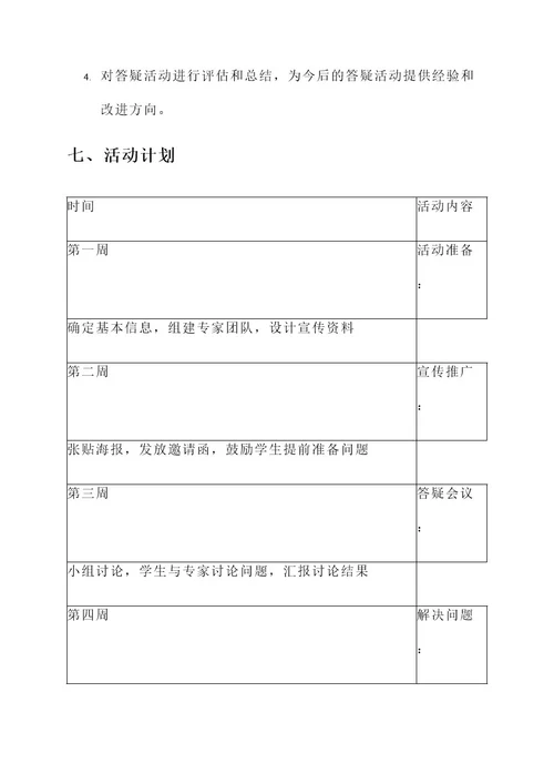 数学建模答疑策划书