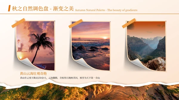 黄色简约风图文排版PPT版式合集