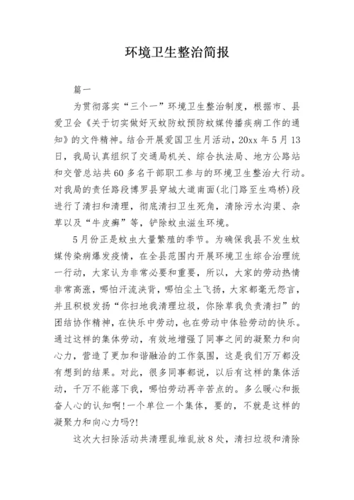 环境卫生整治简报.docx