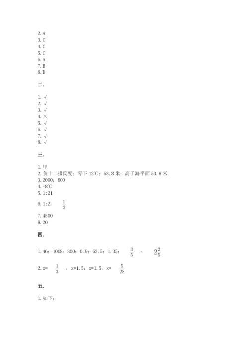 苏教版数学小升初模拟试卷含答案【轻巧夺冠】.docx