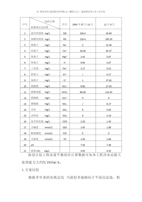 化水预处理工艺选型报告.docx