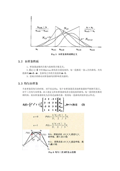 bezier曲线和bspline曲线的拟合问题