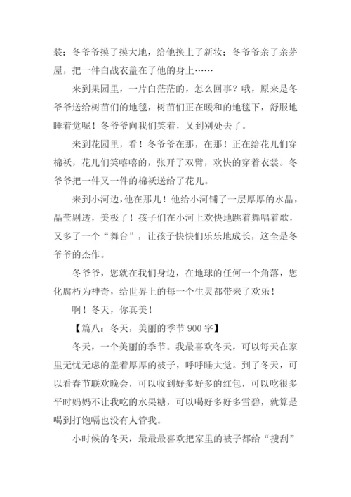 美丽的冬天作文.docx