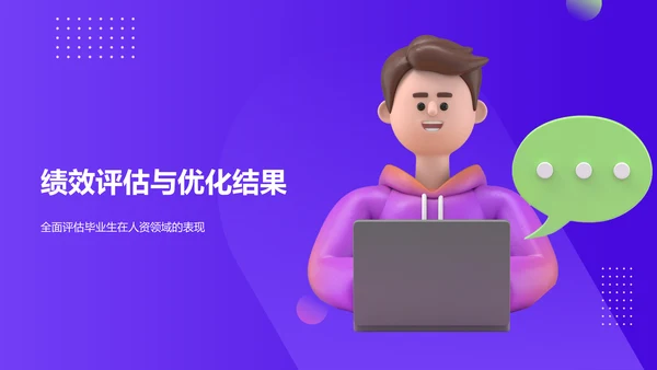 紫色3D风人力资源管理毕业答辩PPT模板