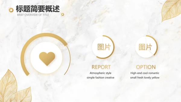 金色高档瓷砖大理石宣传介绍动态PPT