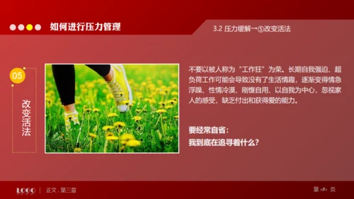 缓解压力培训管理通用PPT模板