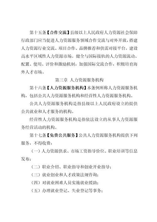 四川省人力资源市场条例