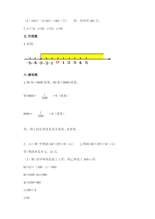 武威地区小升初数学测试卷及完整答案1套.docx