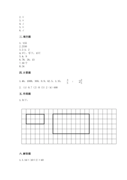 玉树县六年级下册数学期末测试卷word版.docx