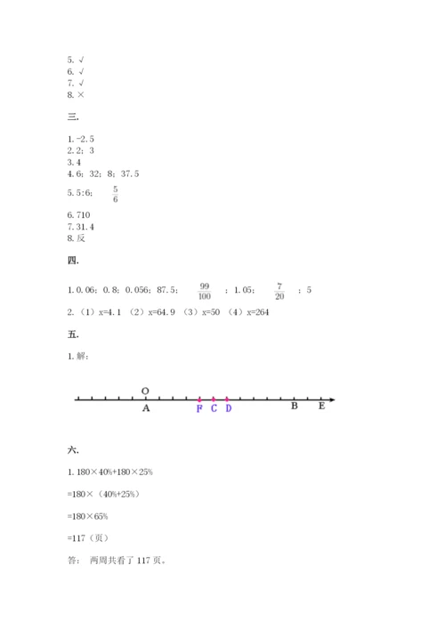 青岛版数学小升初模拟试卷（研优卷）.docx