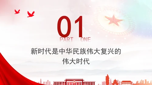 2024年与时代同行为强军奋斗党员上党课PPT