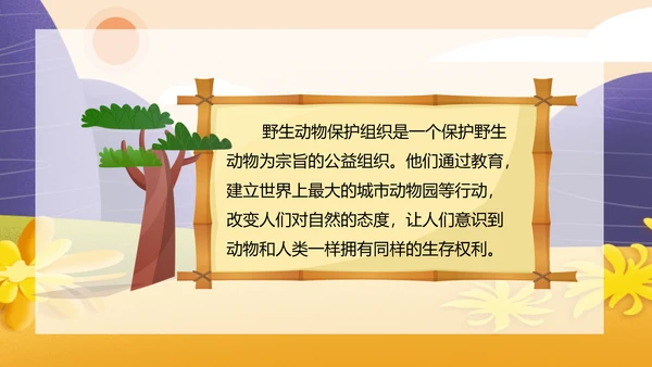 国际动物保护日世界动物日PPT模板