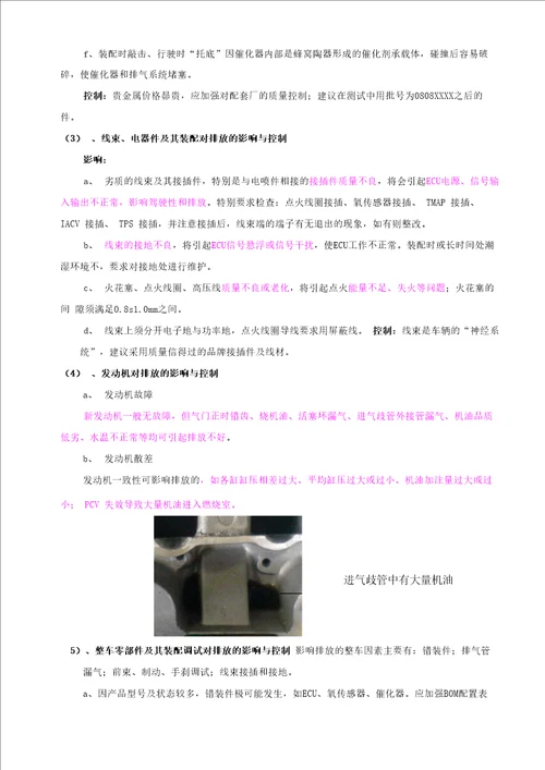 影响汽车排放的因素及控制办法0901061