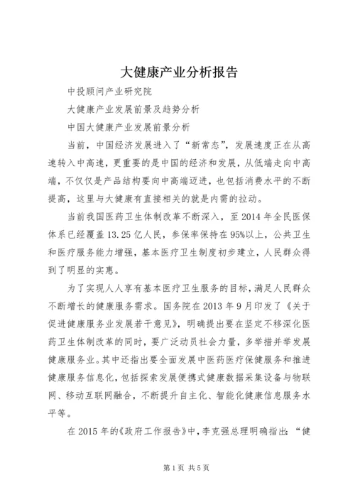 大健康产业分析报告 (4).docx