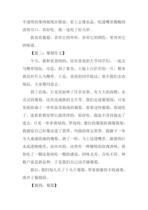 关于葡萄的作文250字.docx