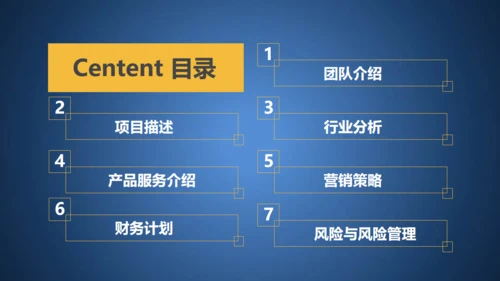 蓝色融资商业创业计划书通用PPT模板