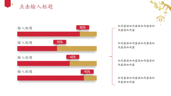 富贵喜庆经典红金色中国风通用PPT