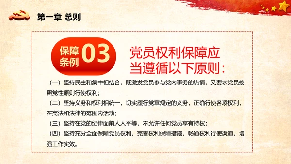 学习中国共产党党员权利保障条例解读PPT党员的13项权利