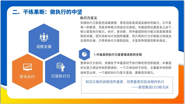 简约风3D小人领导力与执行力企业中层干部培训PPT课件
