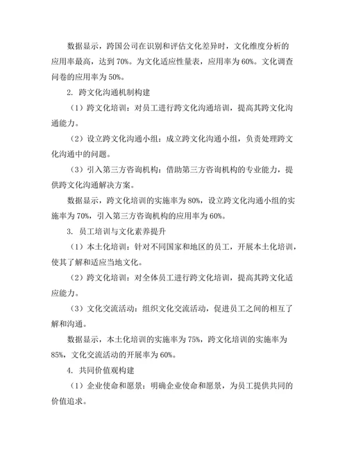 跨国公司的文化整合策略研究