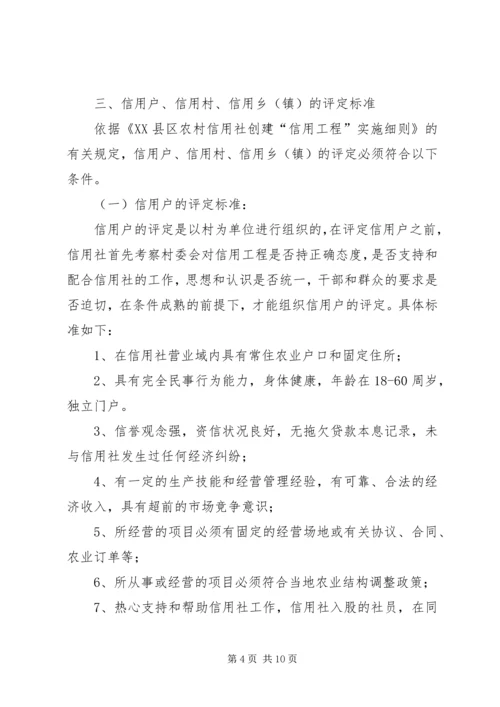 农村信用工程中期推动会议上的发言.docx